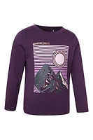 Gold Foil Mountain Kids Printed Tee