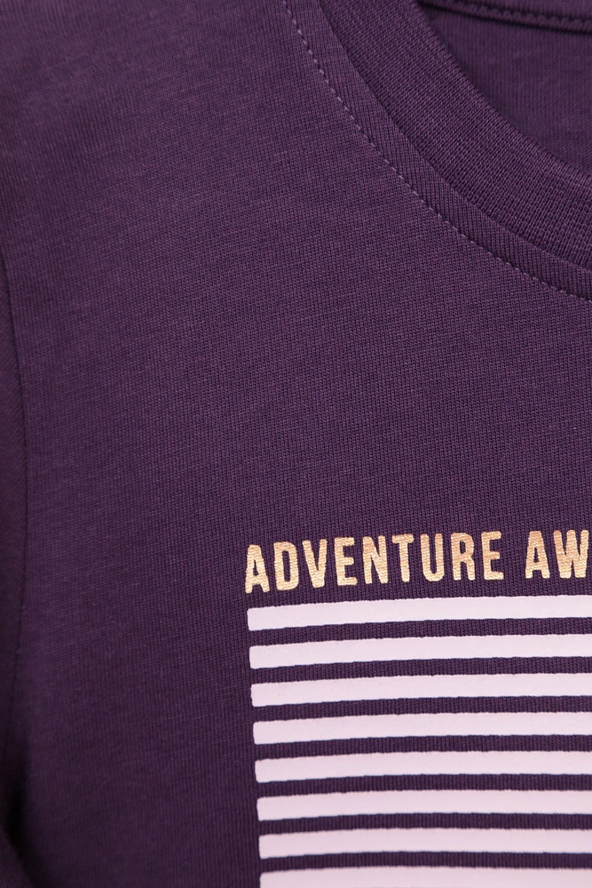 Gold Foil Mountain Kids Printed Tee