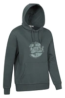 Printed Mountain Ring Womens Regular Fit Hoodie