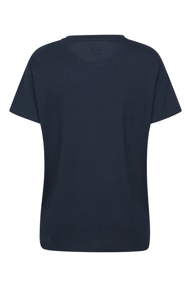 Printed Womens Tech Mountain Loose Fit T-Shirt
