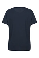 Printed Womens Tech Mountain Loose Fit T-Shirt