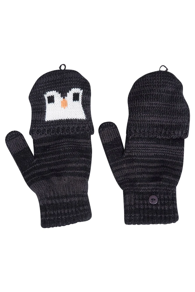 Penguin Knitted Kids Glove