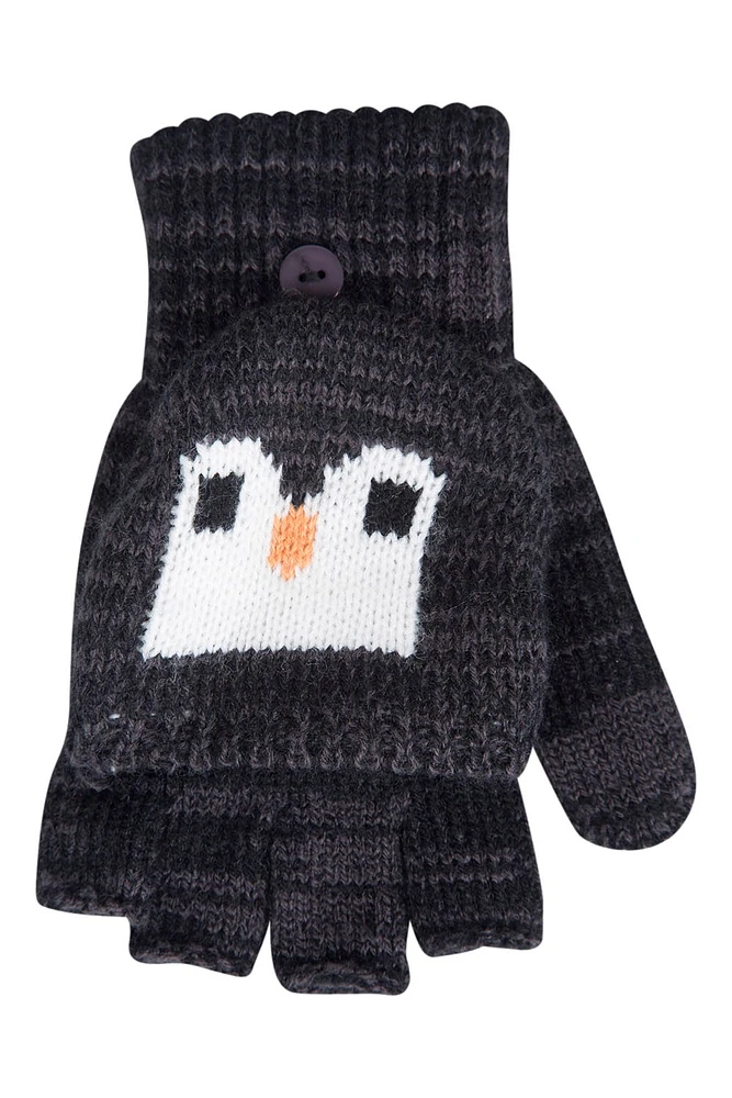 Penguin Knitted Kids Glove