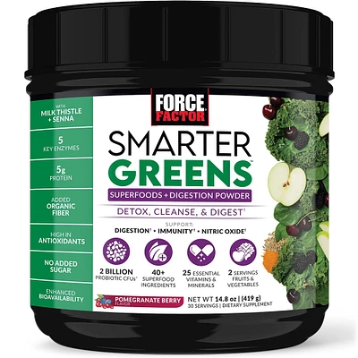 Smarter Greens Superfood & Digestion Powder Pomegranate