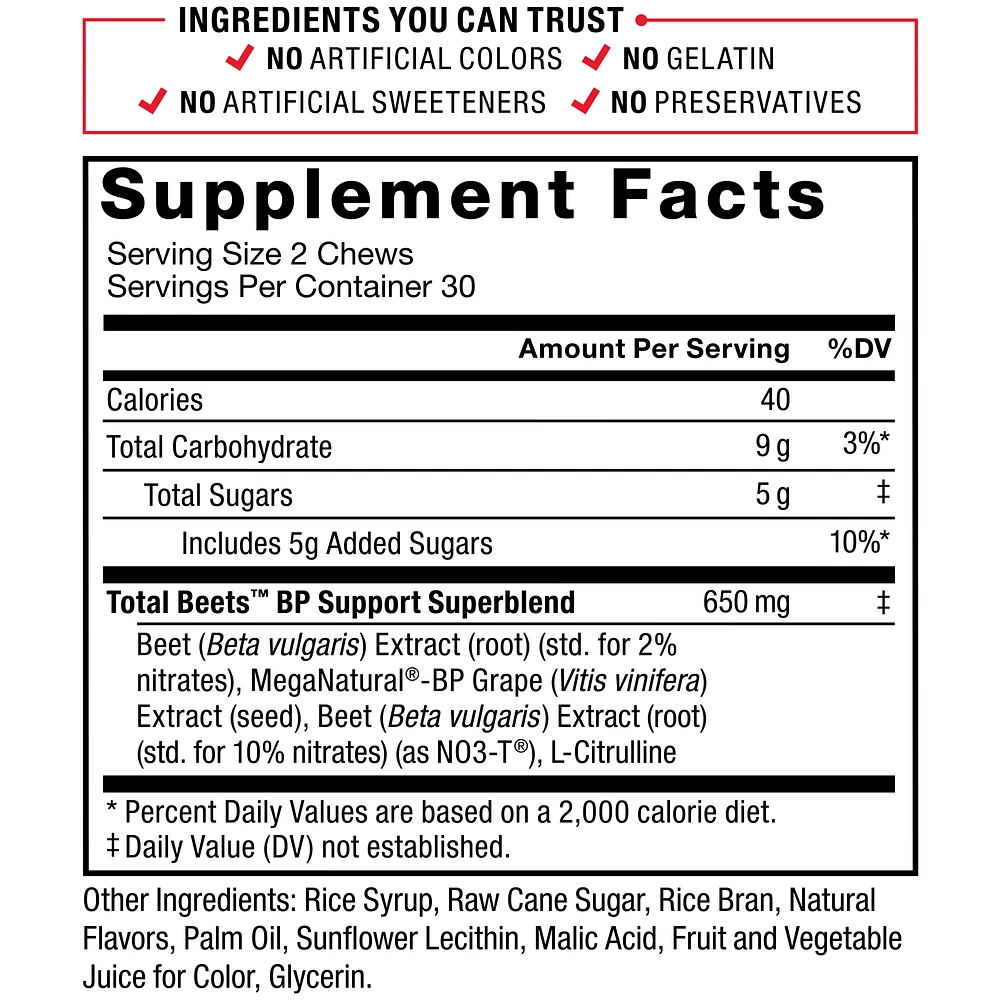Total Beets Chews Acai Berry