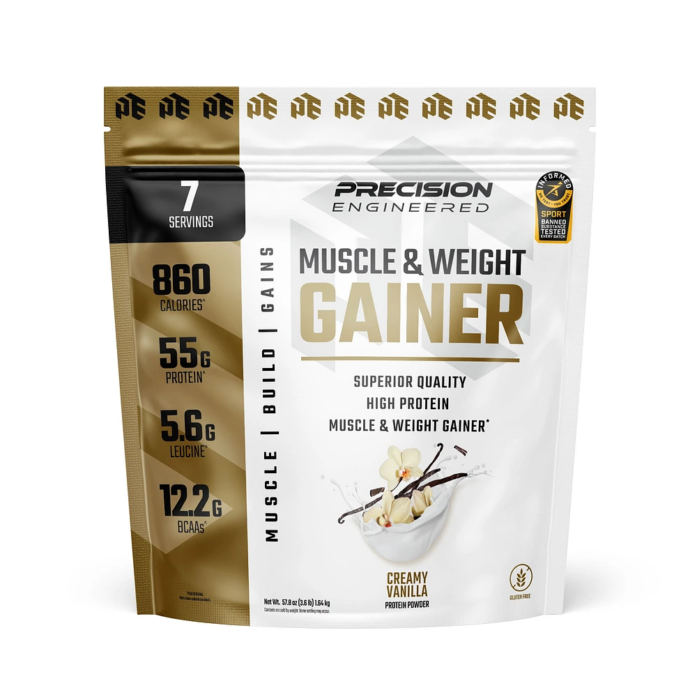 Muscle & Weight Gainer Vanilla, Muscle Building, 3.6 lbs