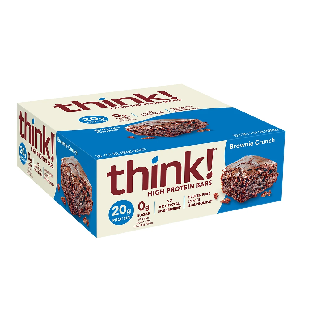 Think! High Protein Brownie Crunch (Case of 10)