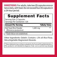 Red Yeast Rice 600 mg.