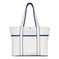 VW Beige Canvas Tote Bag