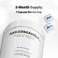 Codeage Akkermansia Muciniphila Probiotic Supplement, 90 Caps