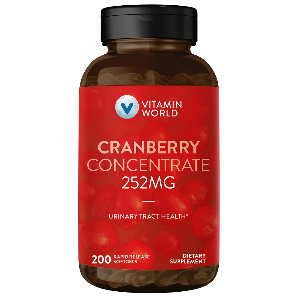 Cranberry Concentrate 252MG, Antioxidant, Supports Urinary Tract Health