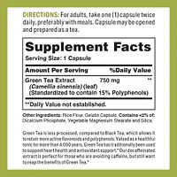 Decaffeinated Green Tea Extract 750MG