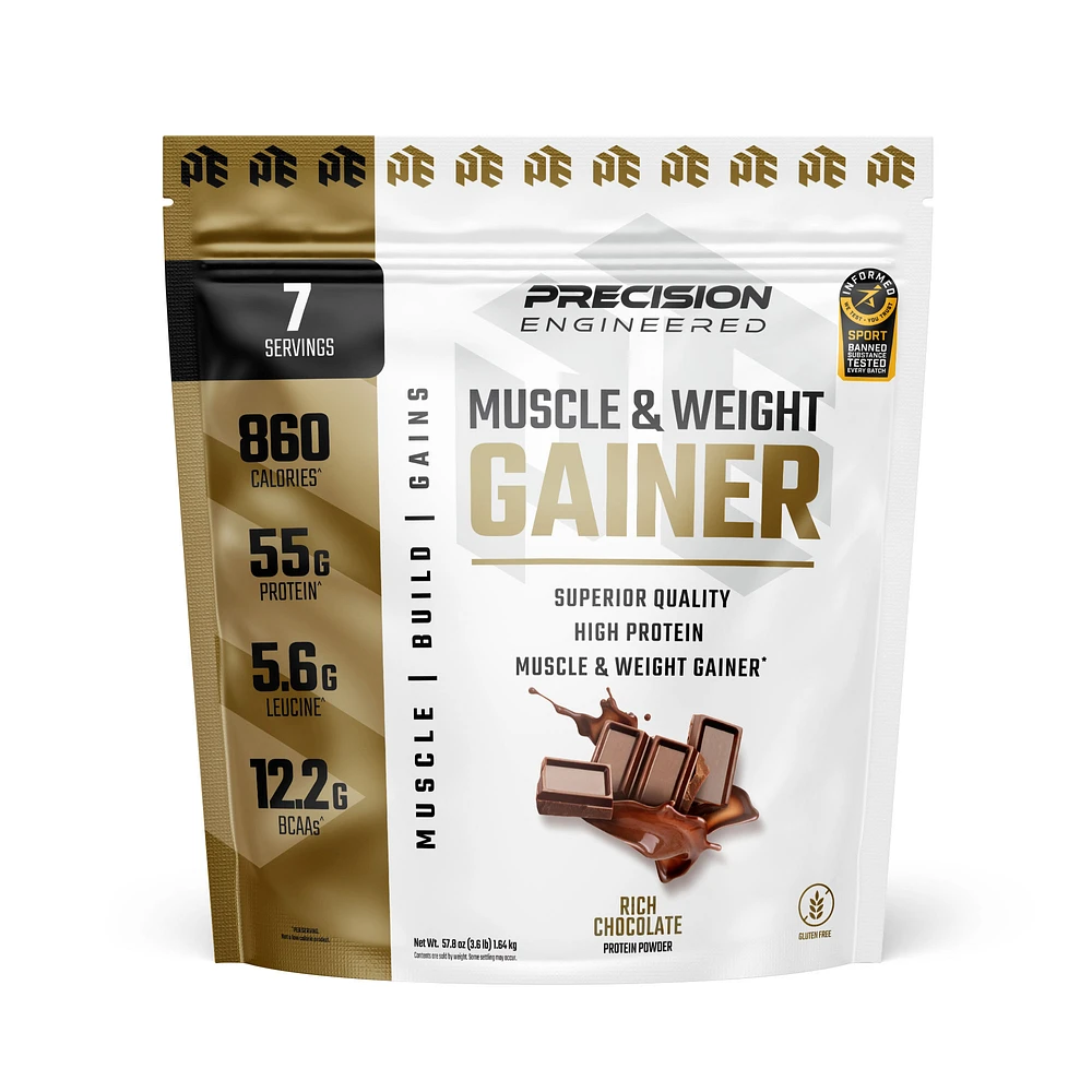 Muscle & Weight Gainer Rich Chocolate, Muscle Building, 3.6lbs