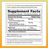 Turmeric Curcumin with Bioperine 1000MG 120 Rapid Release Capsules