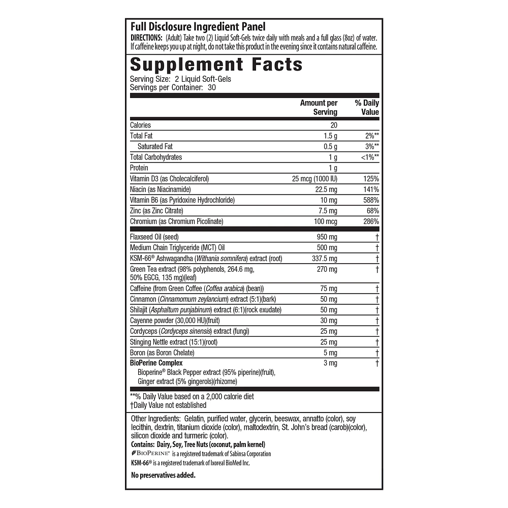 Dual Action Testosterone Extra Fat Burner