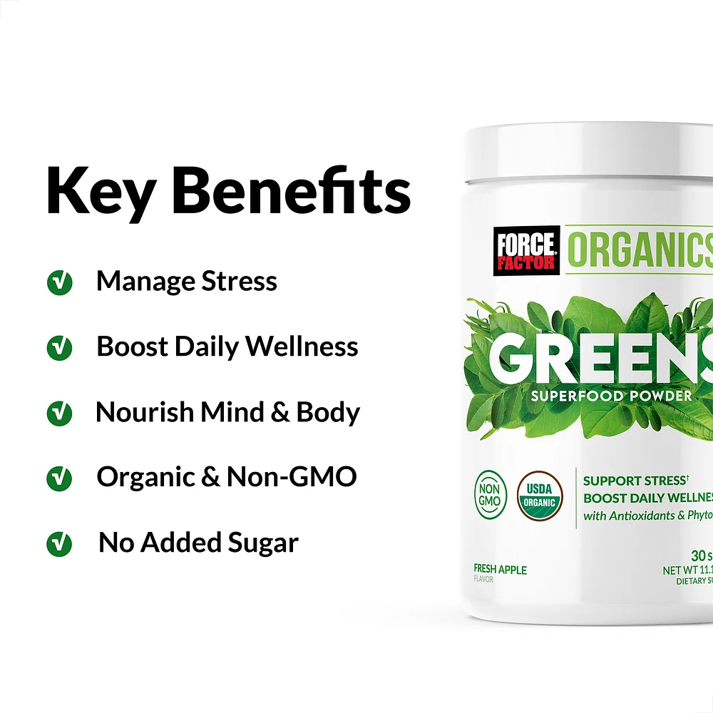 Organic Greens Superfood Powder Green Apple