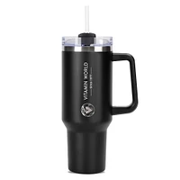 VW Tumbler with Straw Black 40oz