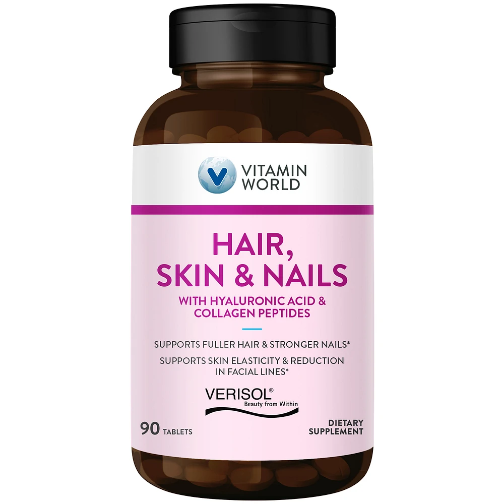 Hair Skin & Nails Formula with Hyaluronic Acid & Collagen Peptides