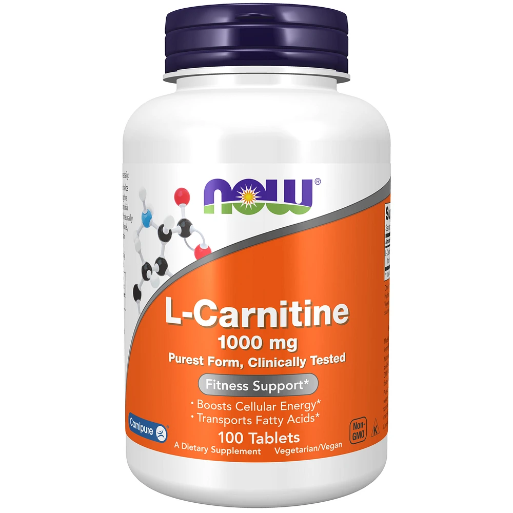 L-Carnitine 1,000 mg, Purest Form, Amino Acid, Fitness Support*, 100 Tablets