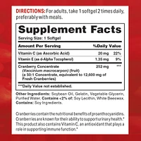 Cranberry Concentrate 252MG, Antioxidant, Supports Urinary Tract Health