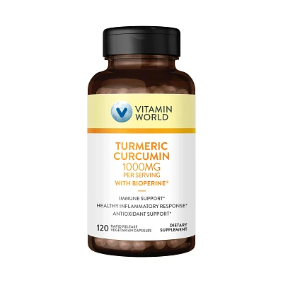 Turmeric Curcumin with Bioperine 1000MG 120 Rapid Release Capsules