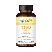 Turmeric Curcumin with Bioperine 1000MG 120 Rapid Release Capsules