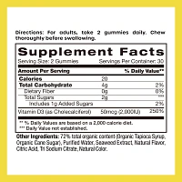 d-light Vitamin D Gummies, 50MG (2000iu) Vitamin D3, Bone Health, Joint Support