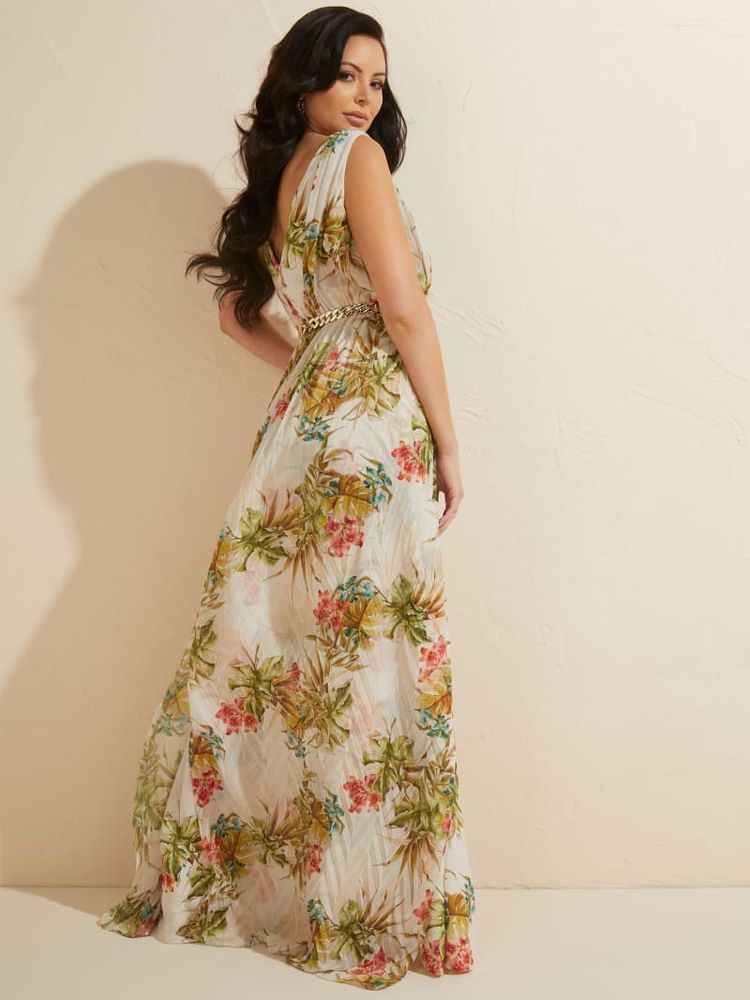 Tropical Bouquet Maxi Dress