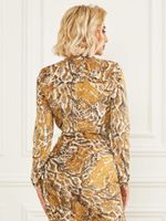 Hudson Snakeskin Printed Bodysuit