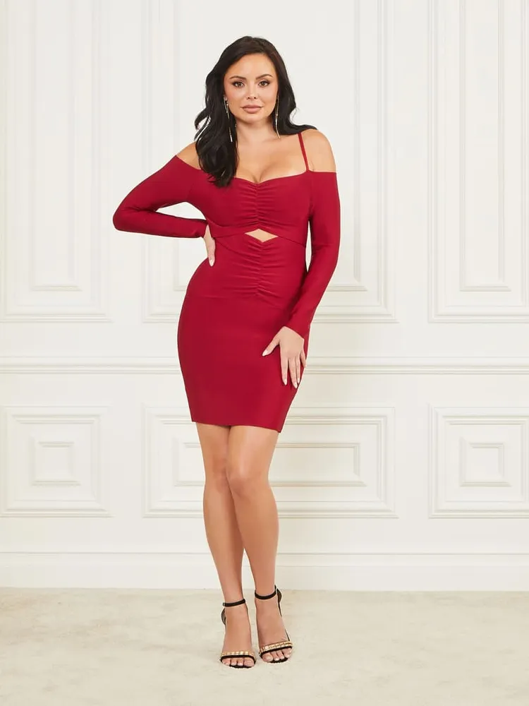 GUESS Red Cotton Stretch Collared Dress - S/M – Le Prix Fashion & Consulting