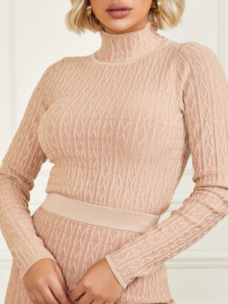 Emma Jacquard Sweater Top