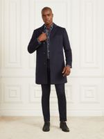 Single Breasted Wool-Blend Coat