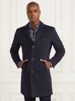 Single Breasted Wool-Blend Coat
