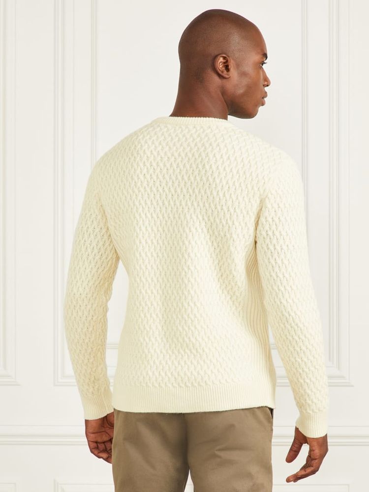 Eco Basket Stitch Crewneck Sweater