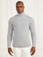 Eco Basket Stitch Turtleneck Sweater