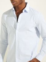 Seersucker Italian Notched Cuff Shirt