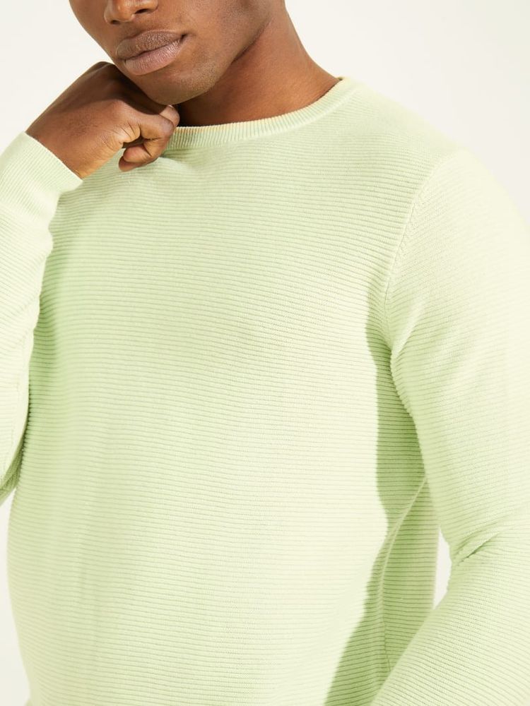 Ribbed Crewneck Sweater