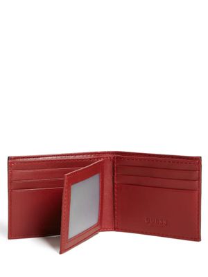 Contrast Stitch Slimfold Wallet