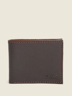 Contrast Stitch Slimfold Wallet