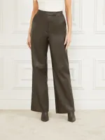 Vixen Faux-Leather Wide Leg Pant