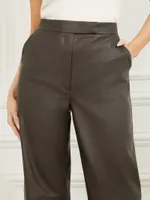 Vixen Faux-Leather Wide Leg Pant