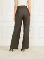 Vixen Faux-Leather Wide Leg Pant