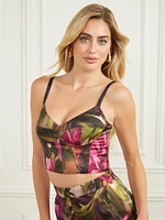 Blossom Satin Corset Top