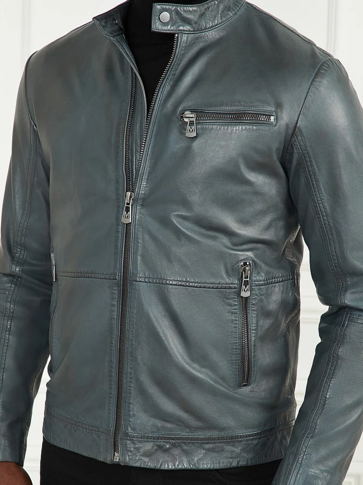 Genuine Leather Biker Jacket