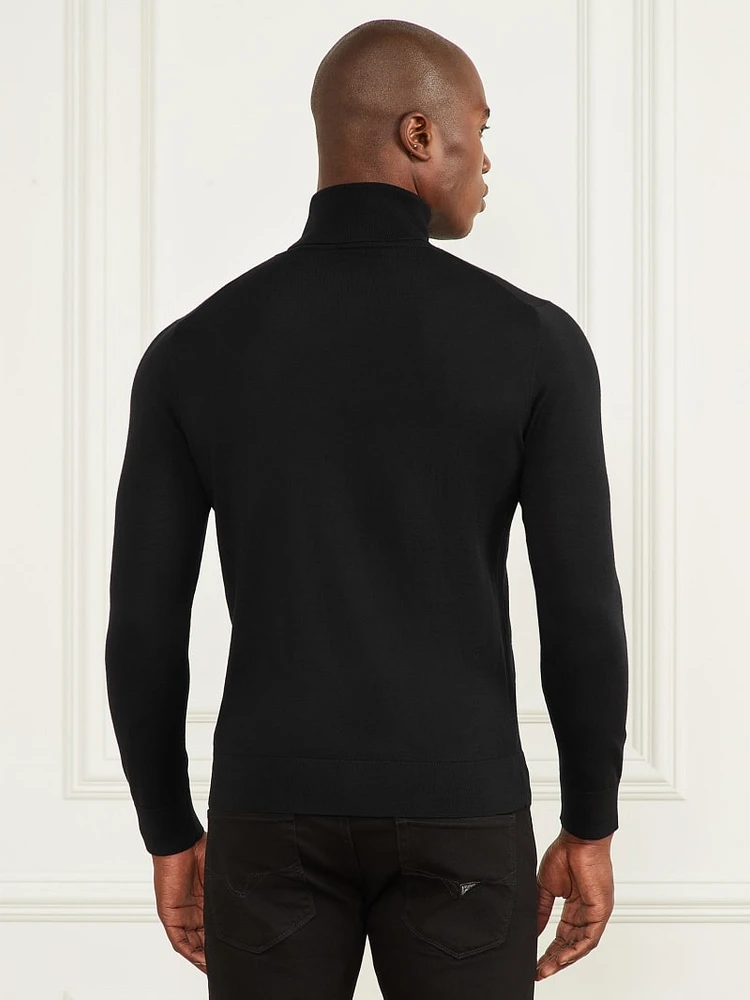 Merino Wool Turtleneck Sweater