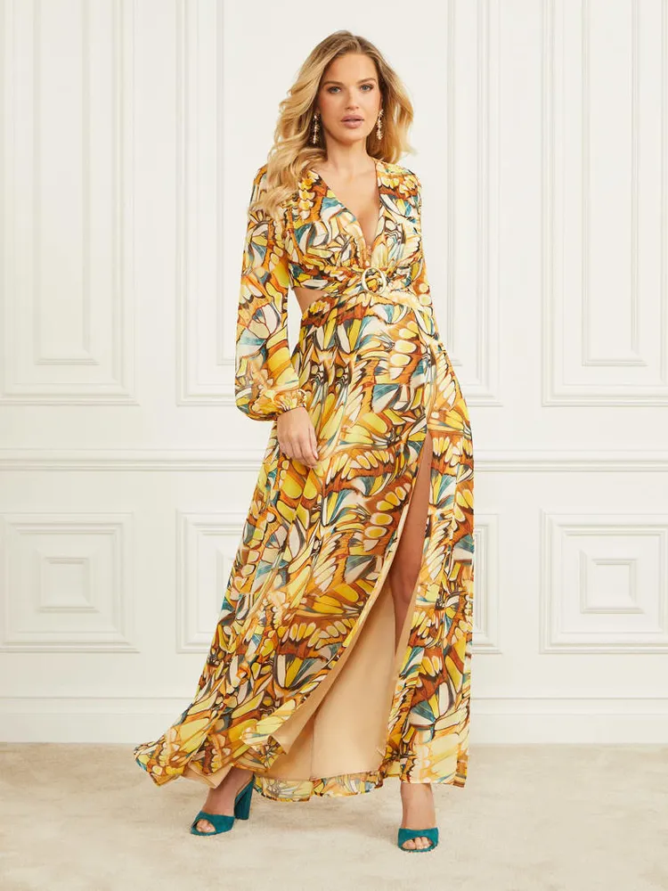 Golden Wing Maxi Dress