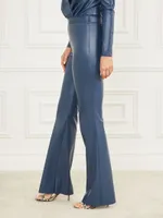 Hype Faux-Leather Flared Pant