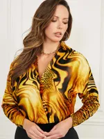 Golden Sunset Long-Sleeve Bodysuit