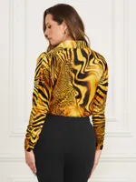 Golden Sunset Long-Sleeve Bodysuit