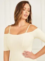 Tessa Cold-Shoulder Sweater Dress